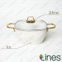 Набор кастрюль Lines Defne 7 предметов белый